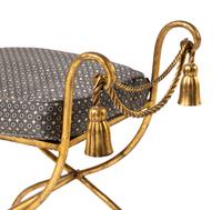 A Gilt Metal Vanity Stool