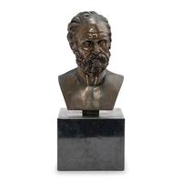 An Italian Bronze Bust of Anaximander of Miletus