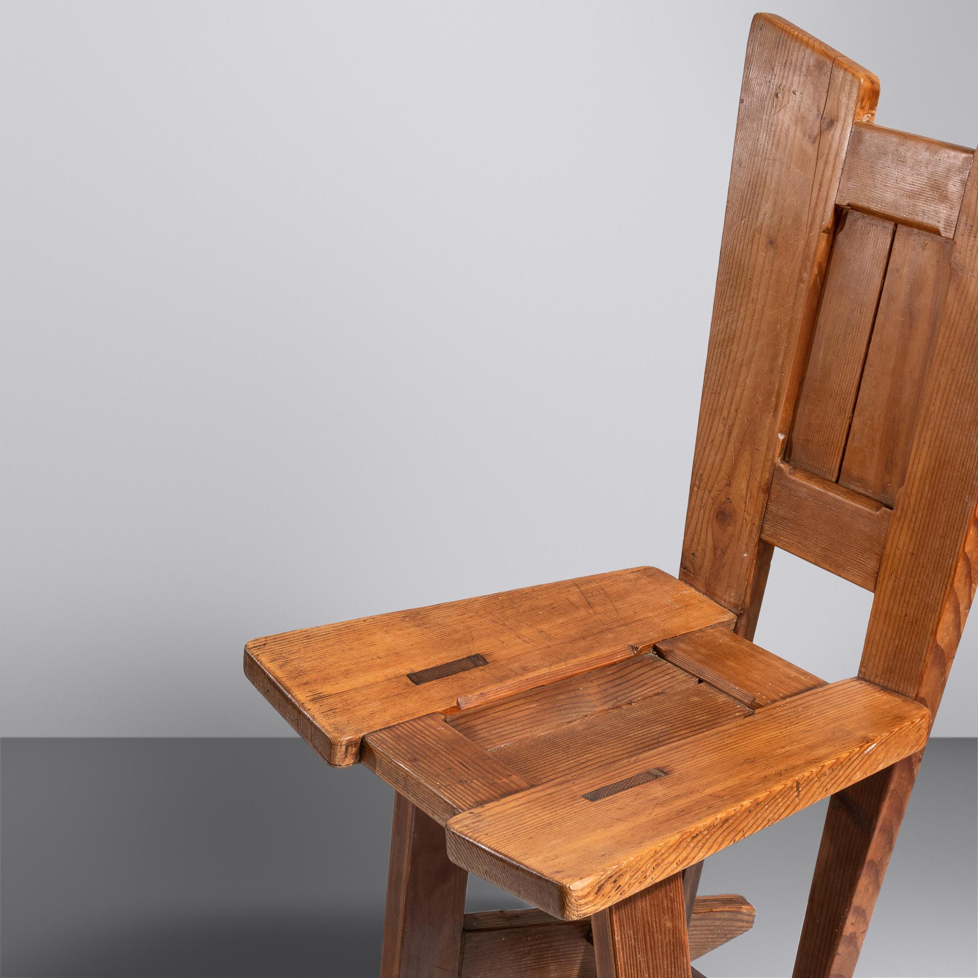 Pair of Constructivist Side Chairs, c. 1920