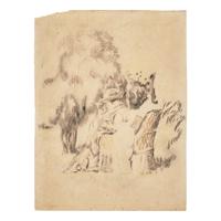 Henri Edmond Cross (French, 1865-1910) — Madame Cross Cousant au Jardin , 1890