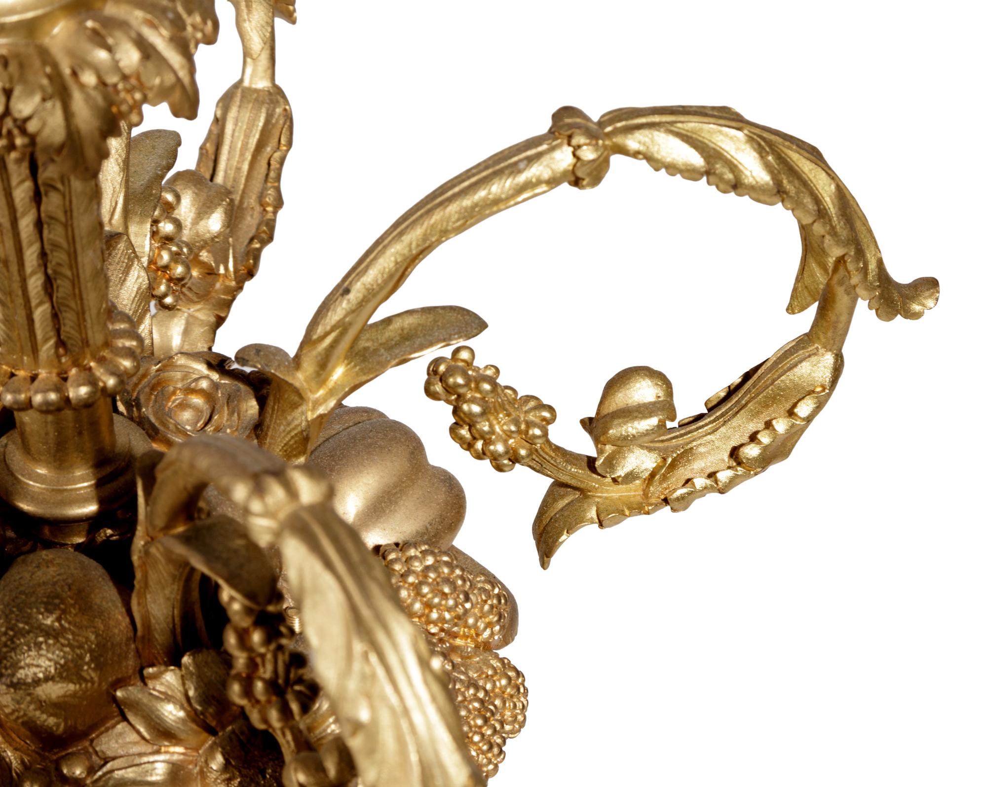 An Empire Style Gilt Bronze Mounted Malachite Urn