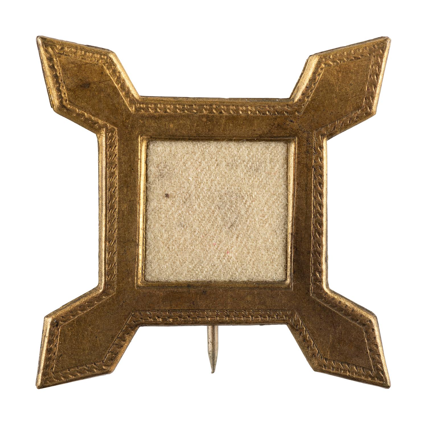[CIVIL WAR]. Frame style 2nd Division, X Army Corps badge.