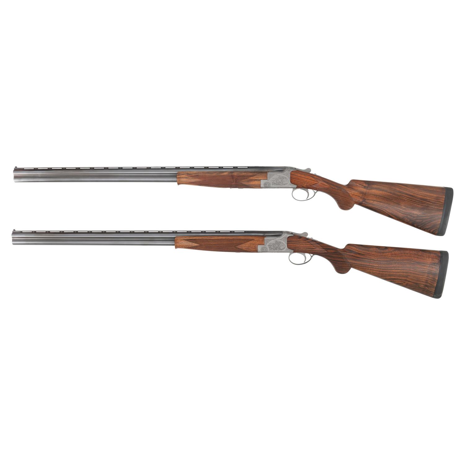 *Consecutively Numbered Pair of Browning Custom Shop B25 20 Gauge Shotguns in Travel Case