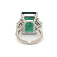 EMERALD AND DIAMOND RING