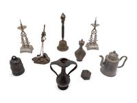 A Group of Nine Chinese Metal Articles