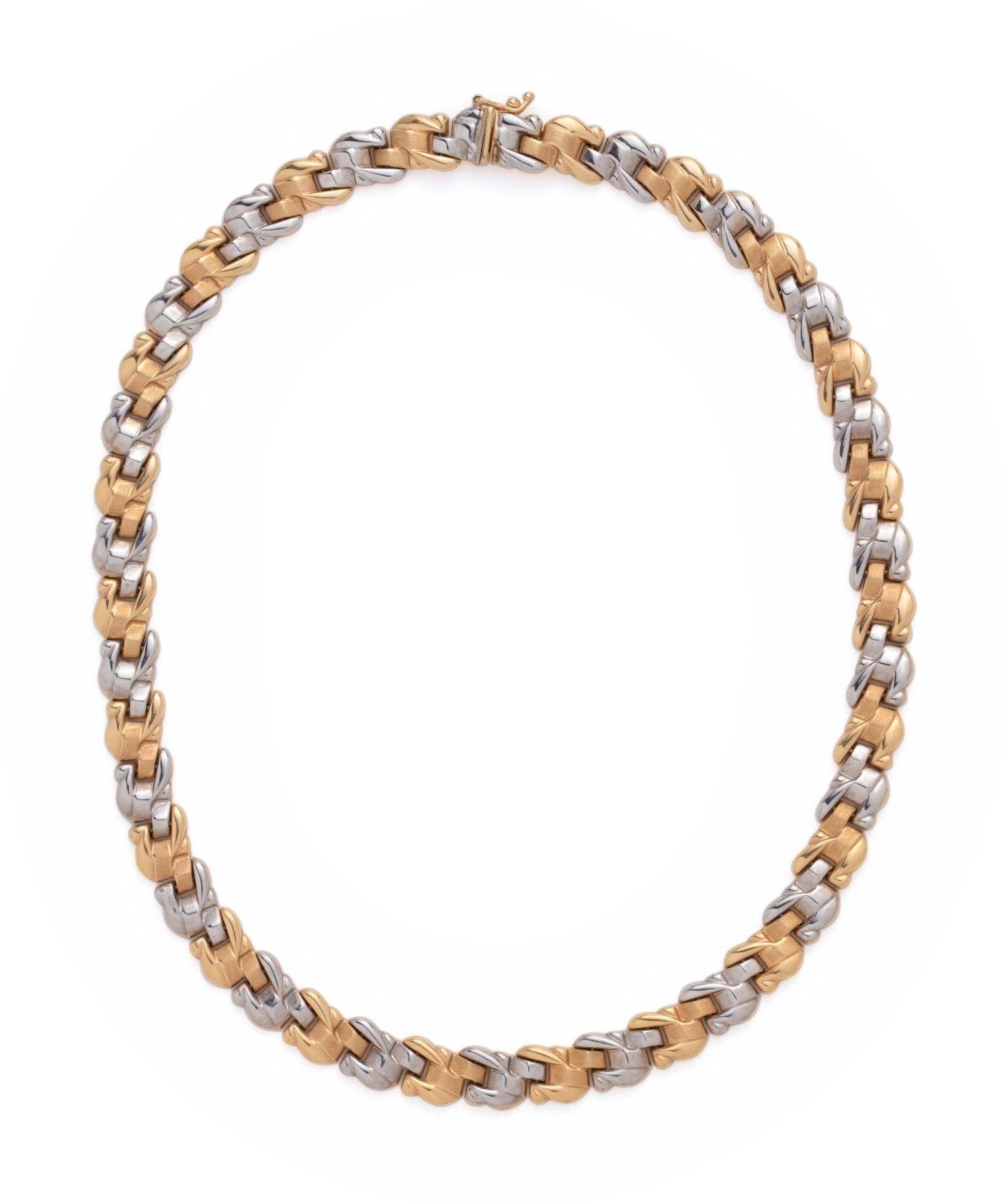 BICOLOR GOLD NECKLACE