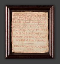 Three Needlework Alphabet Samplers, Including a Rare Apron