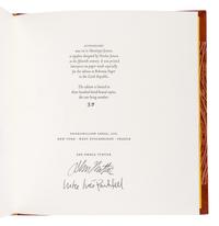 [THORNWILLOW PRESS]. PONTIFELL, Charlotte & Savine. Alphababel: An Illustrated Tower of Languabets . [Newburgh, NY]: Thornwillow Press, 2001.