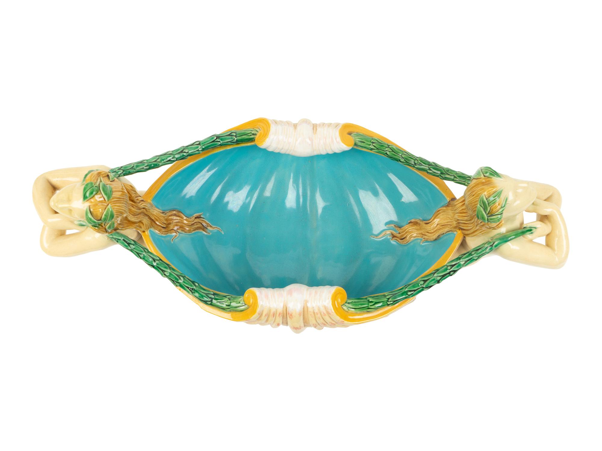 A Minton Majolica Figural Centerpiece — 19TH CENTURY