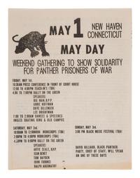 [BLACK PANTHERS]. A group of 2 flyers associated with the "Panther 21,"comprising:
