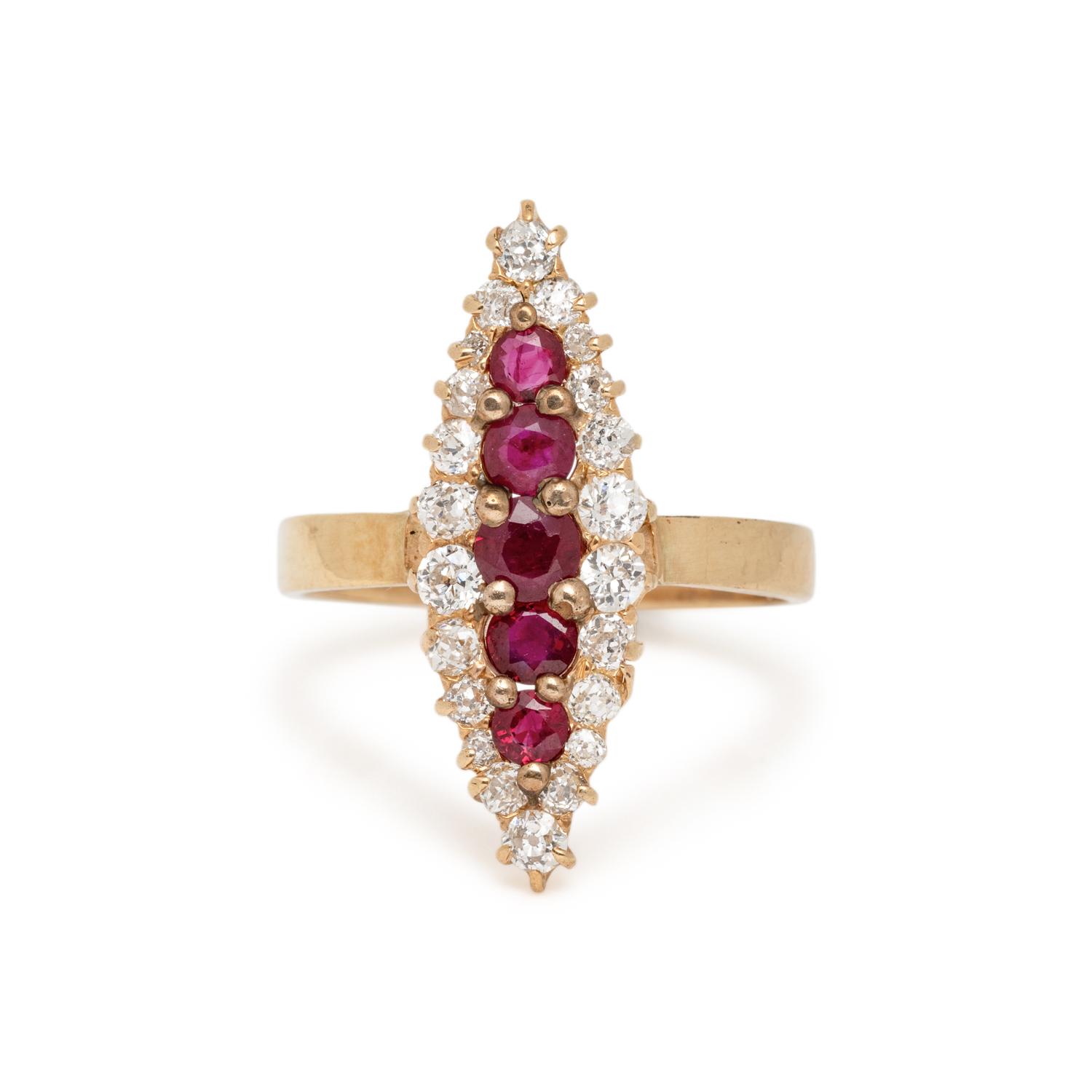 RUBY AND DIAMOND RING