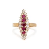 RUBY AND DIAMOND RING