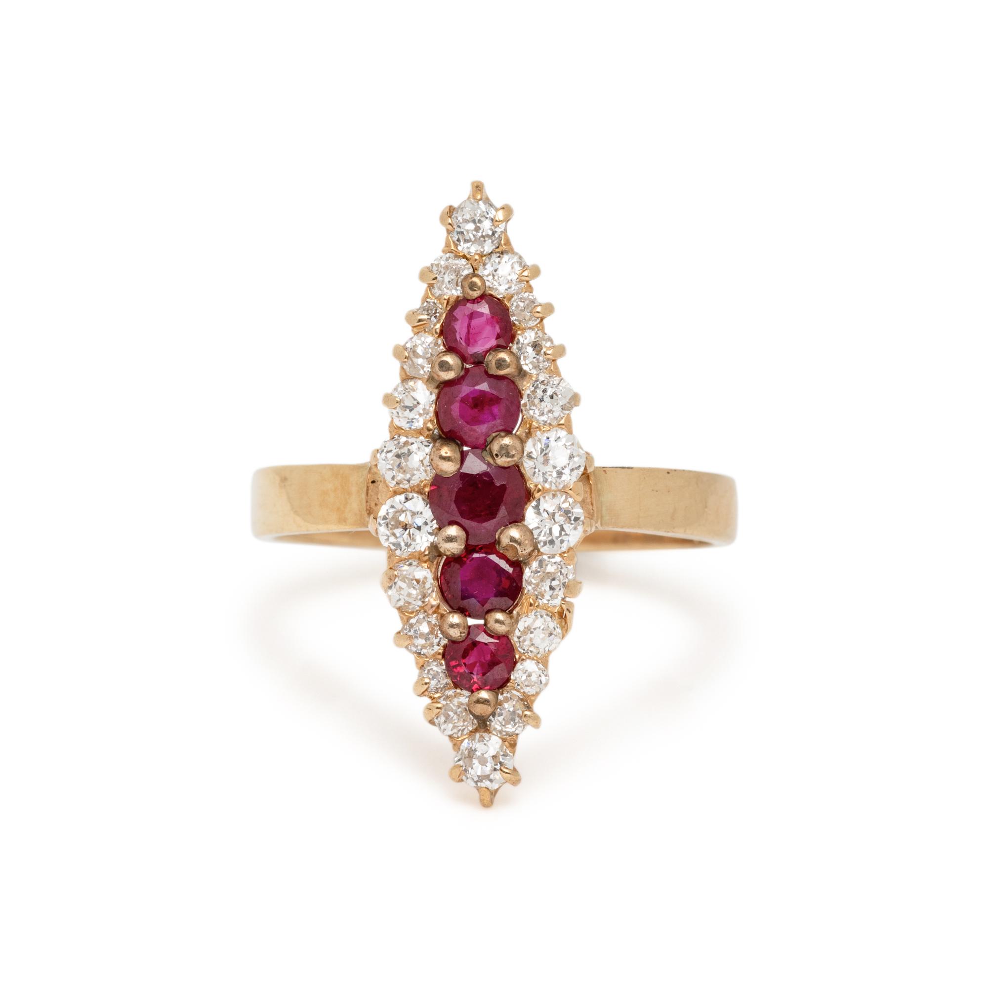 RUBY AND DIAMOND RING