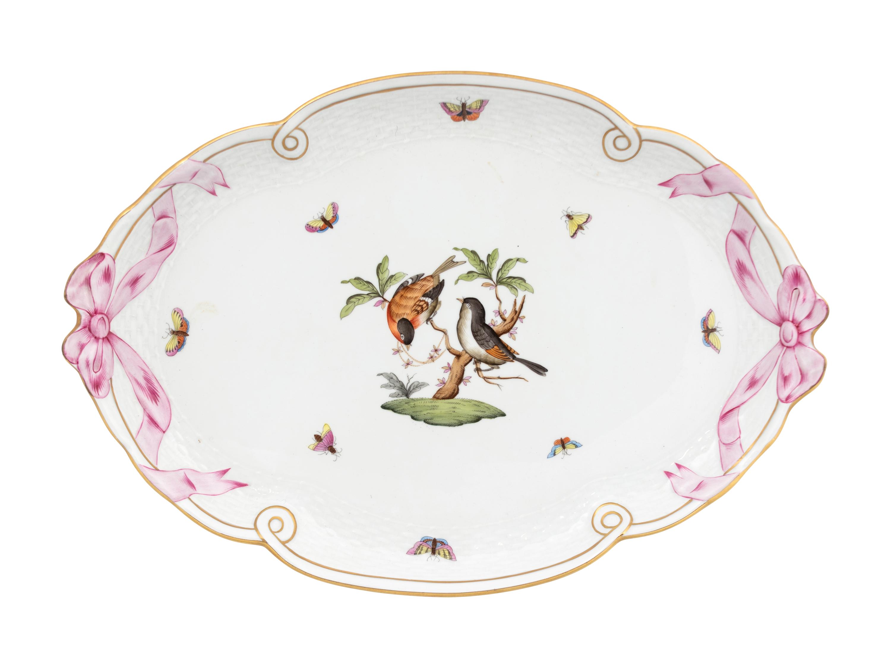 Two Herend Porcelain Articles