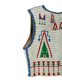 Plains Beaded Hide Vest