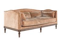 A Custom Louis XVI Style Velvet-Upholstered Settee