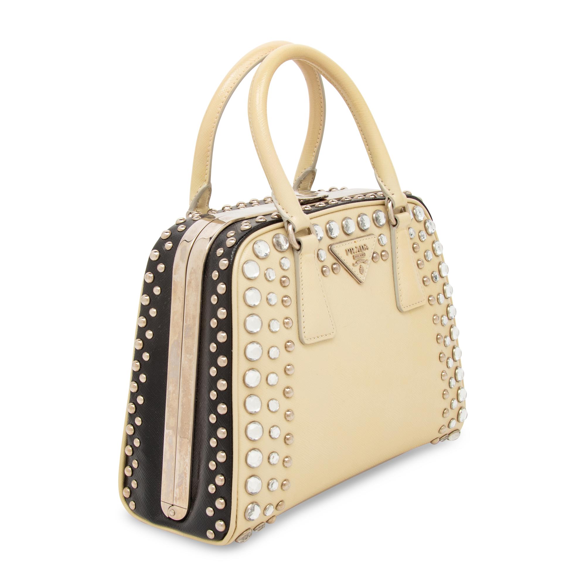PRADA, CRYSTAL EMBELLISHED HANDBAG