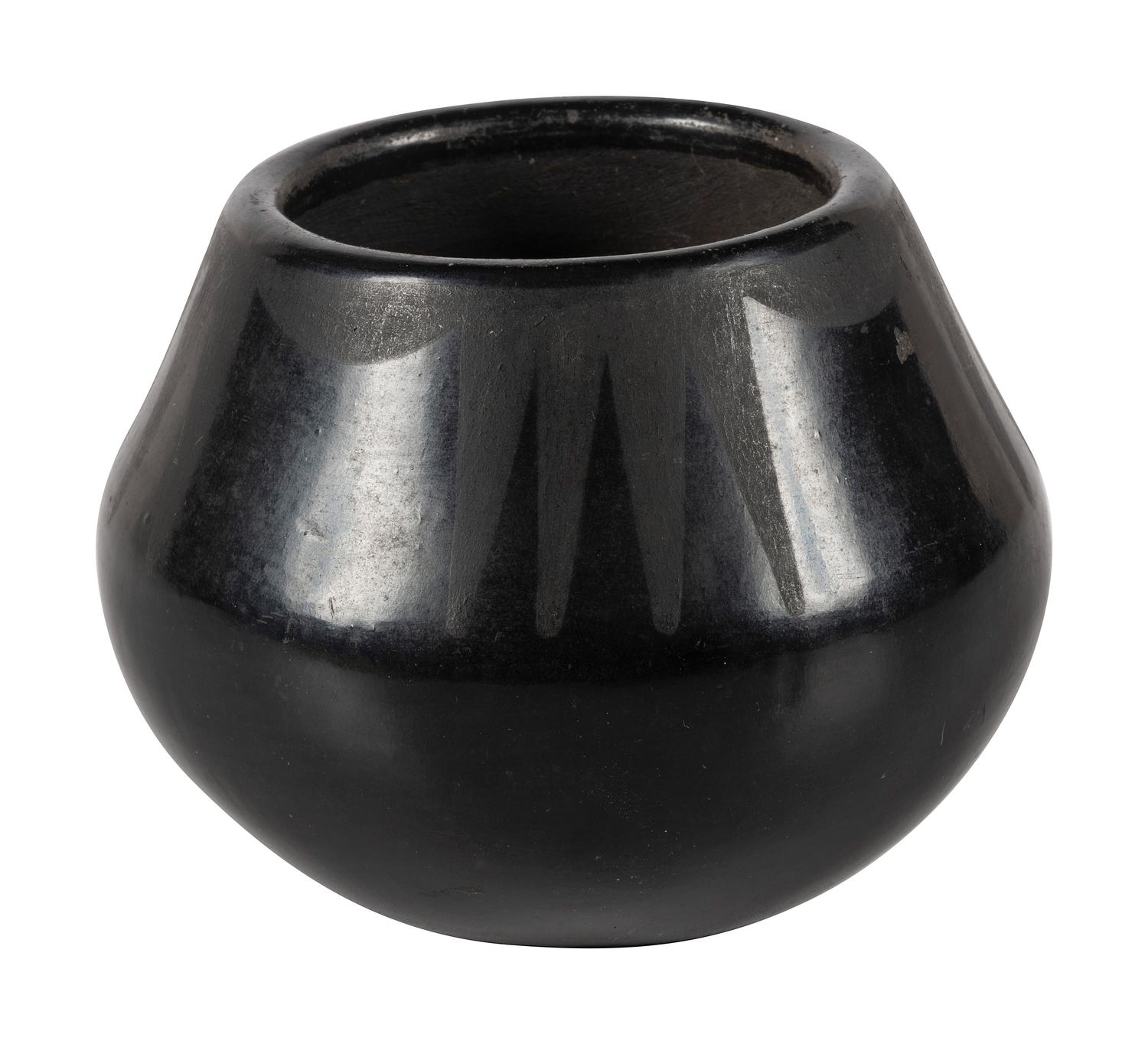Black-on-black Pottery Jar