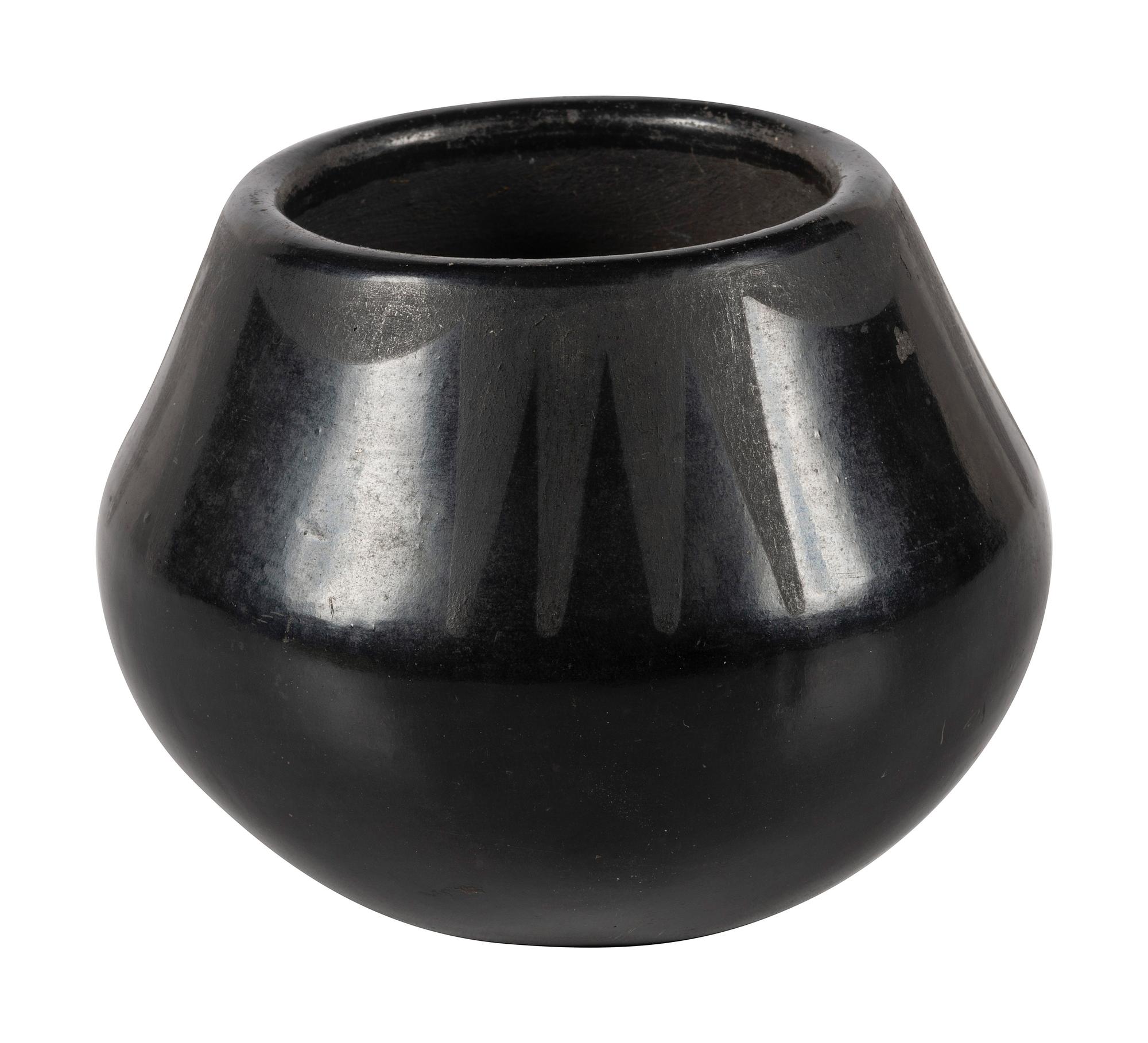Black-on-black Pottery Jar