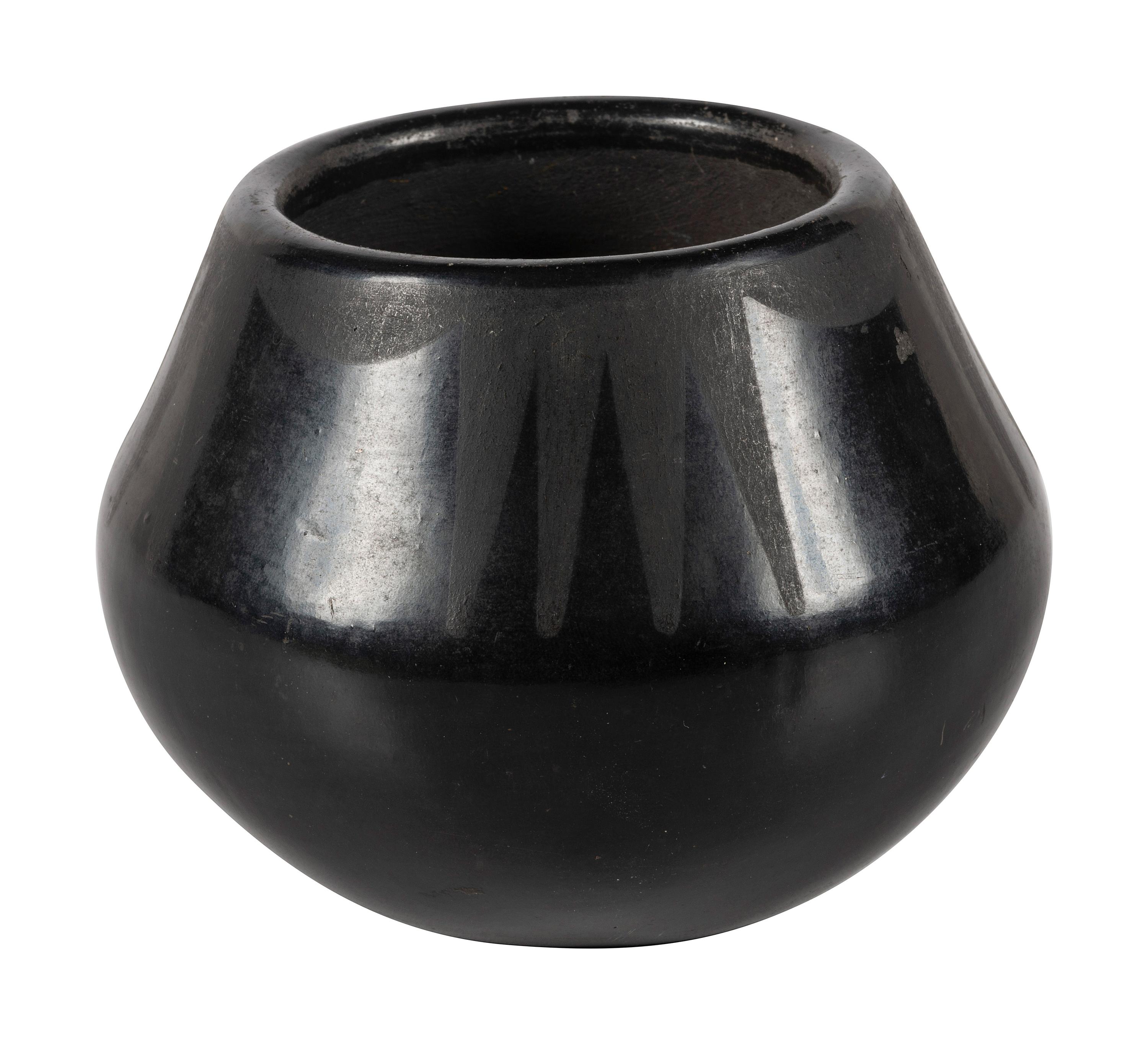 Black-on-black Pottery Jar