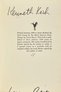 [Literature] [Rivers, Larry] Koch, Kenneth. When the Sun Tries to Go On