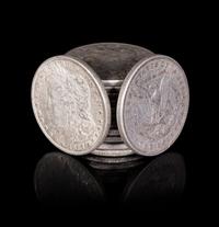 A Group of Thirteen United States 1887 Morgan Silver Dollar Coins