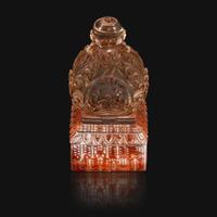 A Chinese carved rock crystal seal
