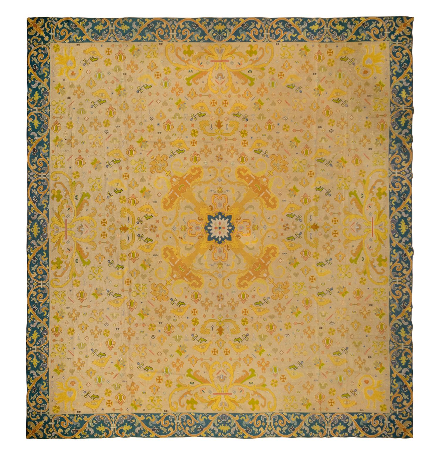 A Portuguese Needlepoint Rug
