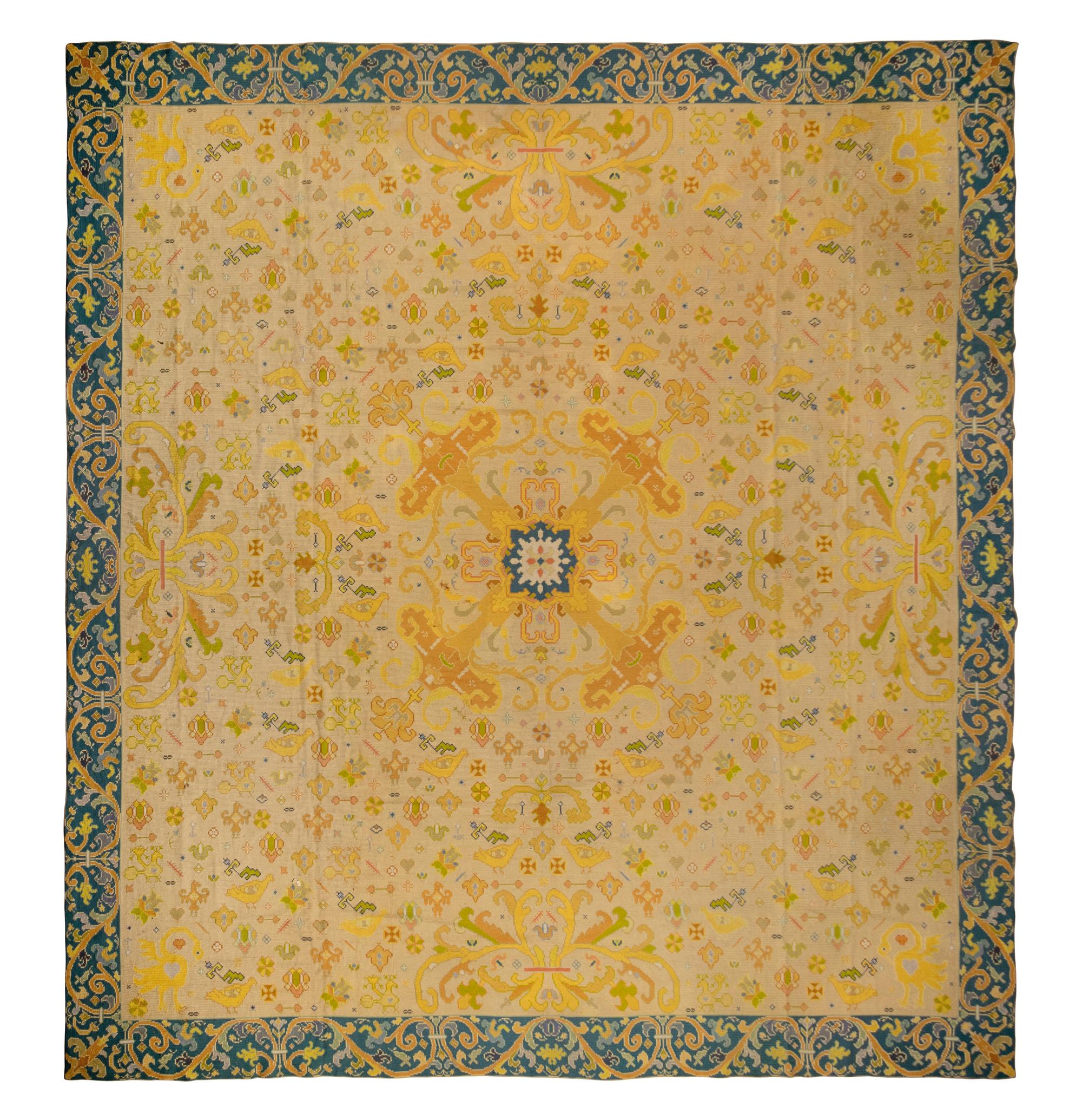 A Portuguese Needlepoint Rug