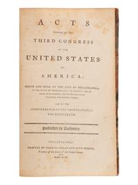 [POLITICS IN AMERICA]. A group of 18th century Congressional publications, comprising: