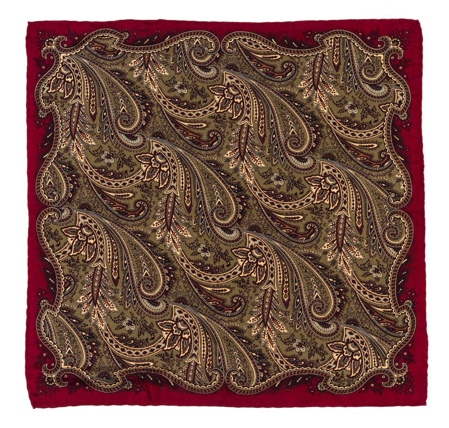 A Group of Three Chanel Pocket Squares,