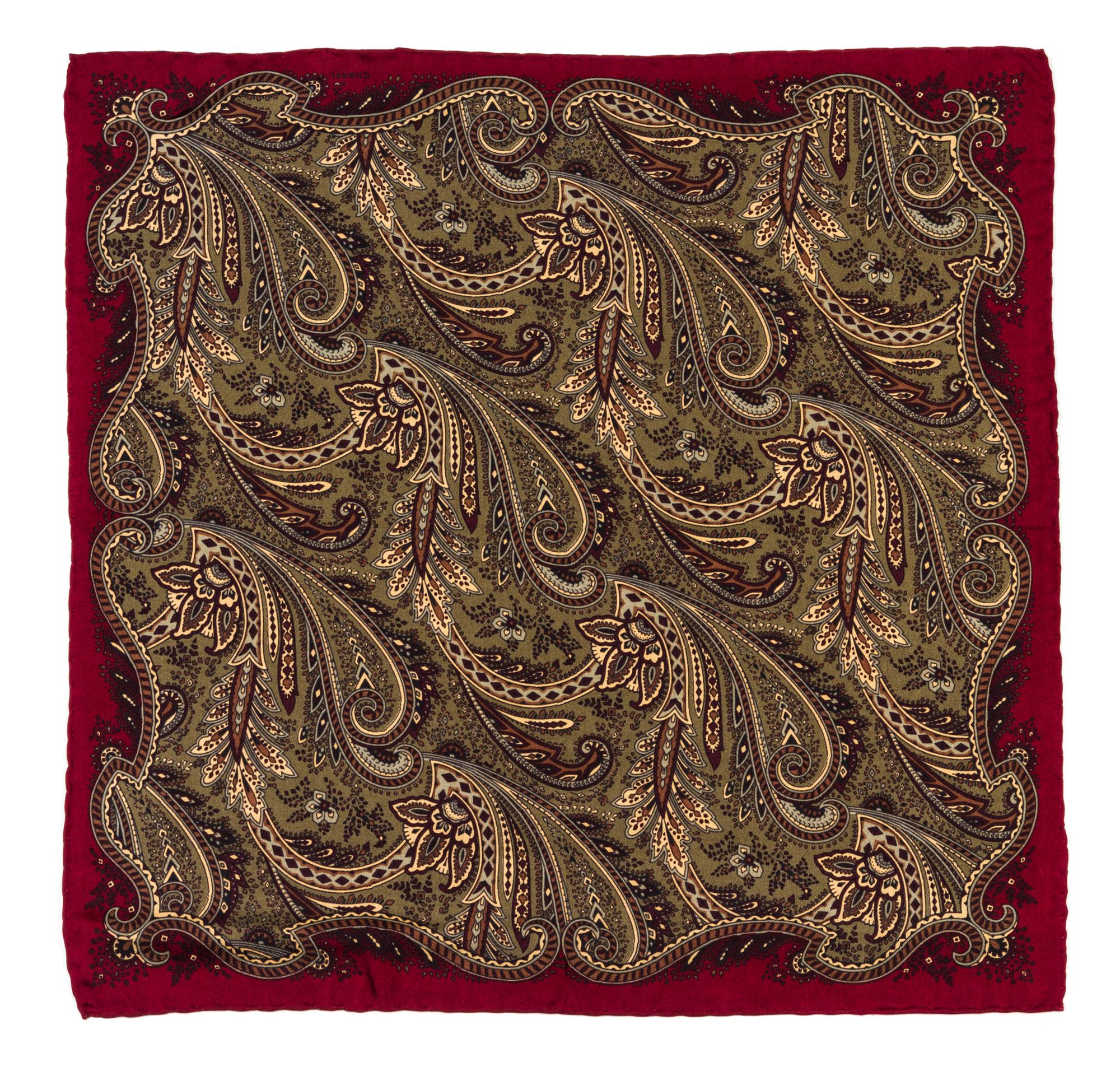 A Group of Three Chanel Pocket Squares,