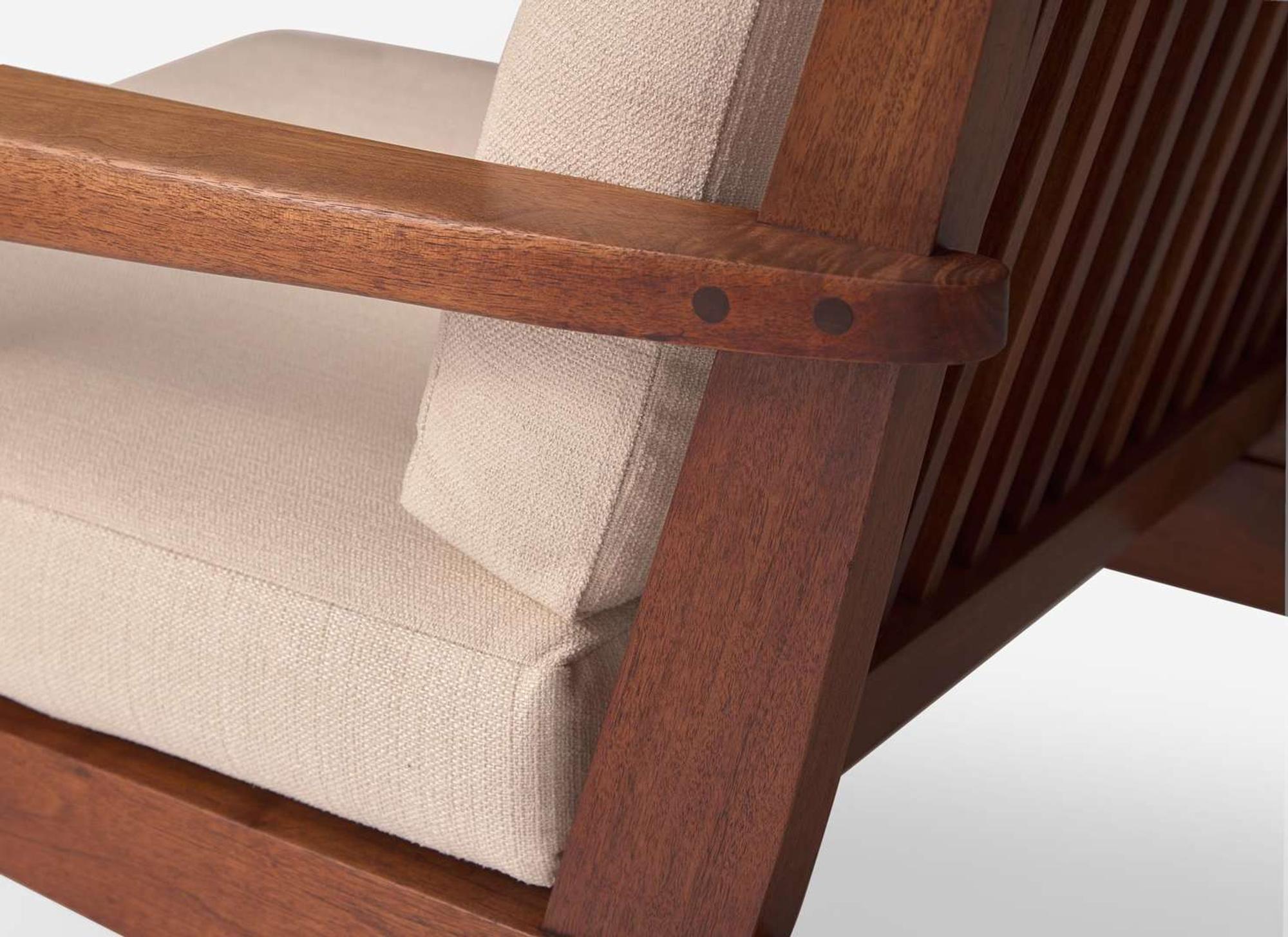 George Nakashima, Pair of Cushion Armchairs
