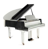 A Custom Yamaha Mirrored Baby Grand Piano