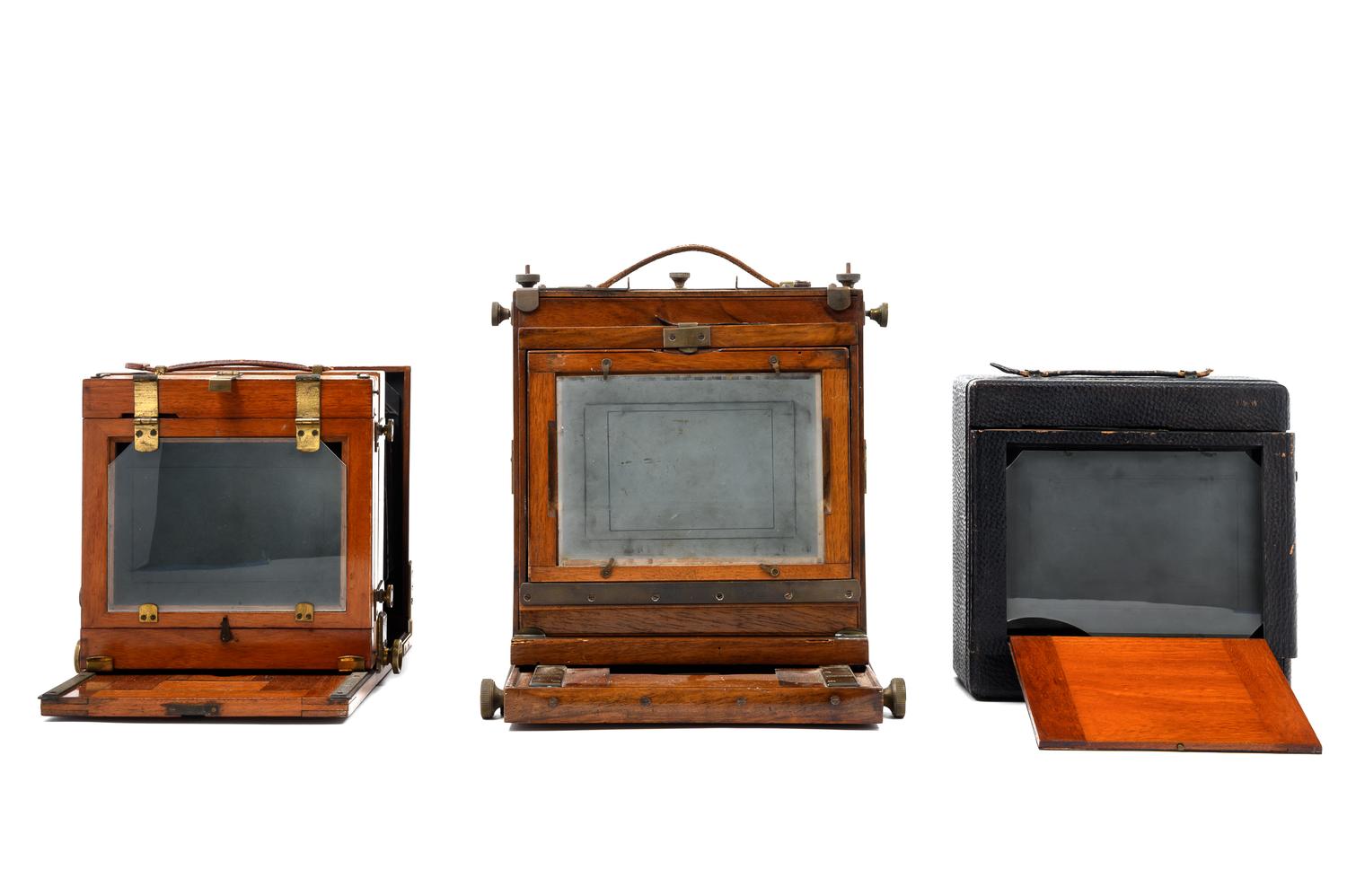 Three Vintage Folding Cameras