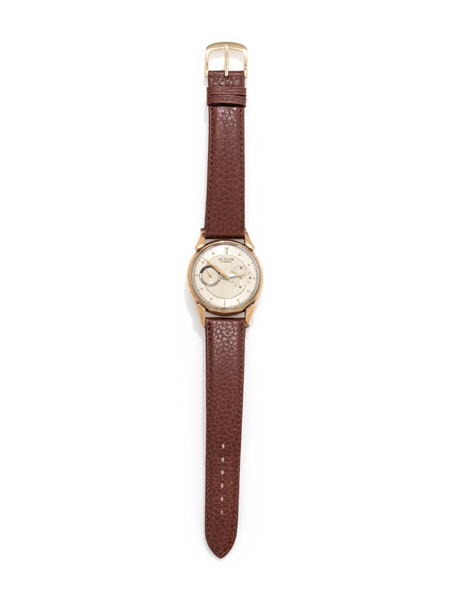 JAEGER-LeCOULTRE, VINTAGE, 10K GOLD-FILLED 'FUTUREMATIC' WRISTWATCH