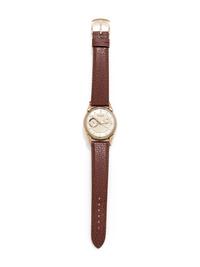 JAEGER-LeCOULTRE, VINTAGE, 10K GOLD-FILLED 'FUTUREMATIC' WRISTWATCH