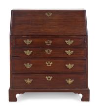 A George III Mahogany Slant-Front Desk