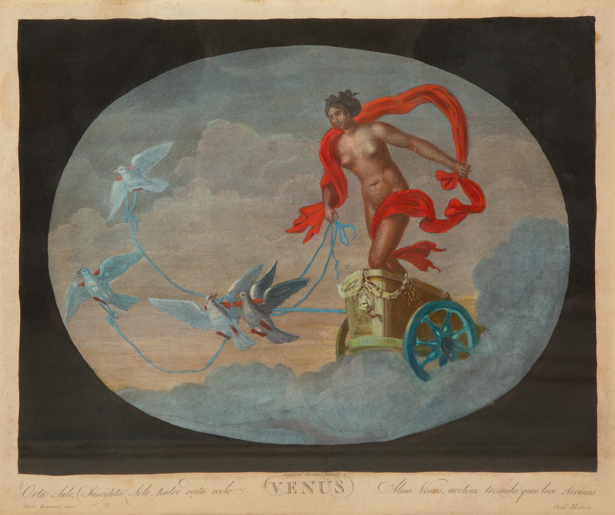 Eight Color Engravings by C. Lasinio after Raphael