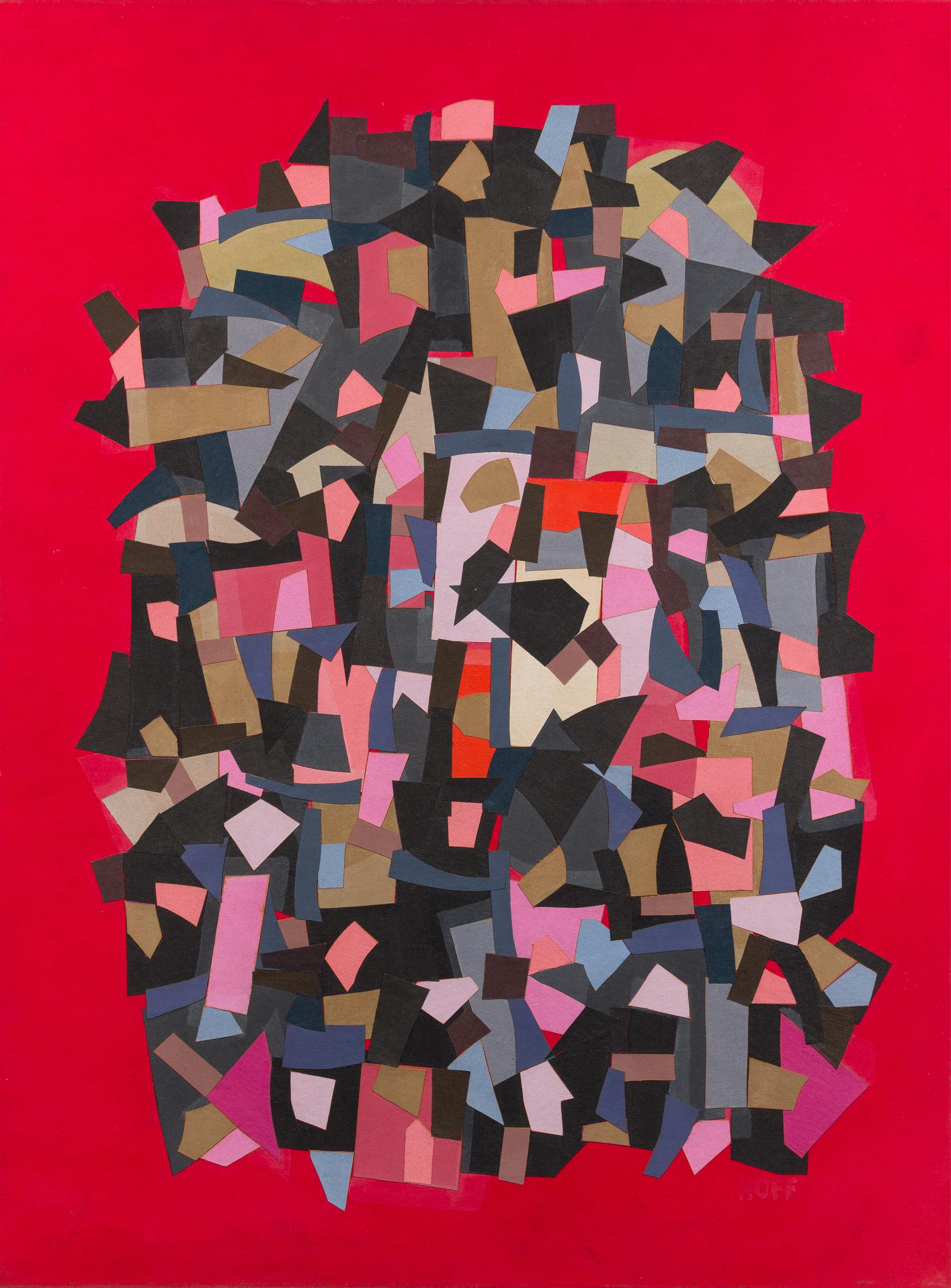 Margo Hoff, (American, 1920-2008), Opera Crowd, 1982