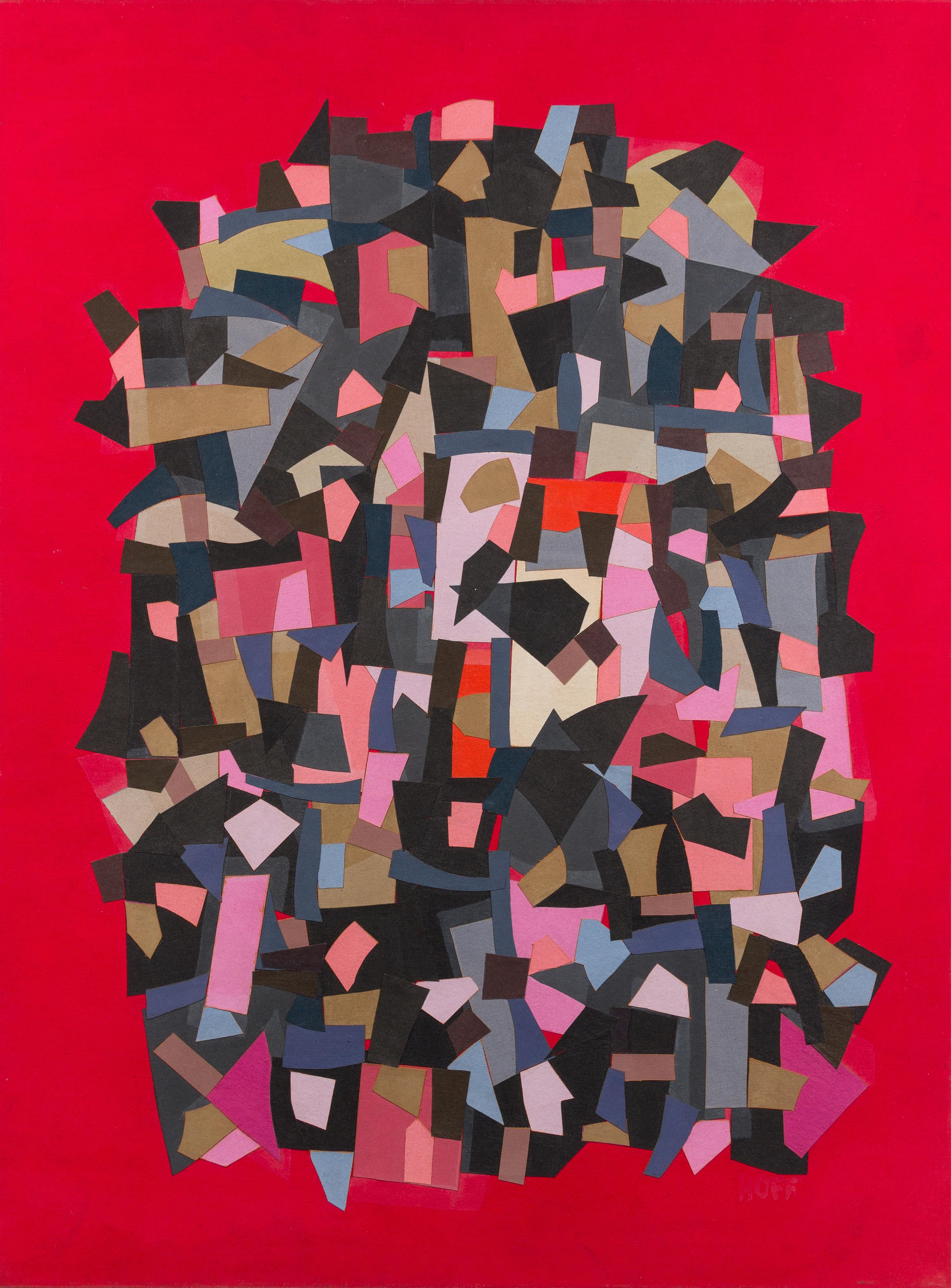 Margo Hoff, (American, 1920-2008), Opera Crowd, 1982
