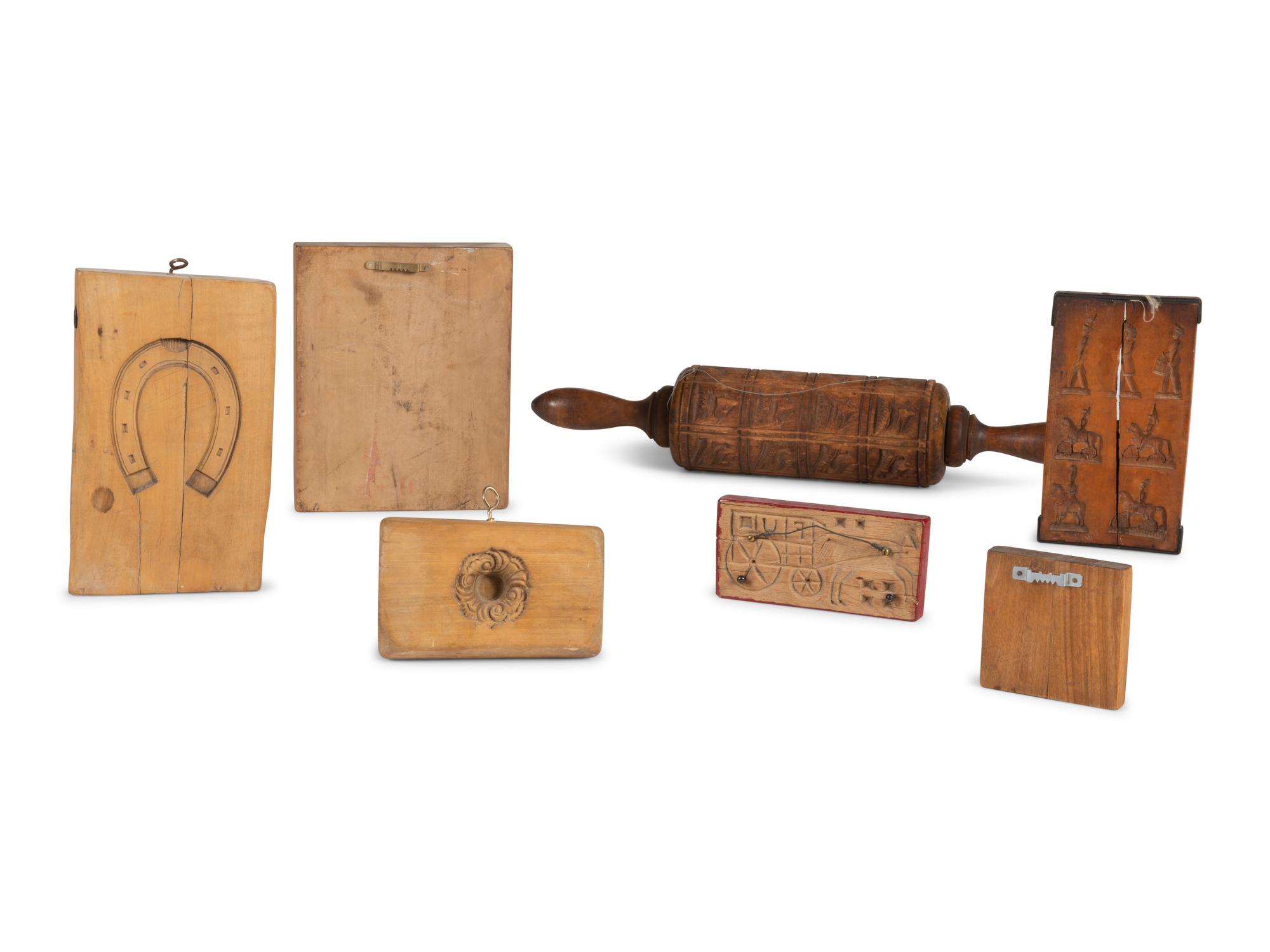 A Rolling Pin Mold and Wooden Mold Boards