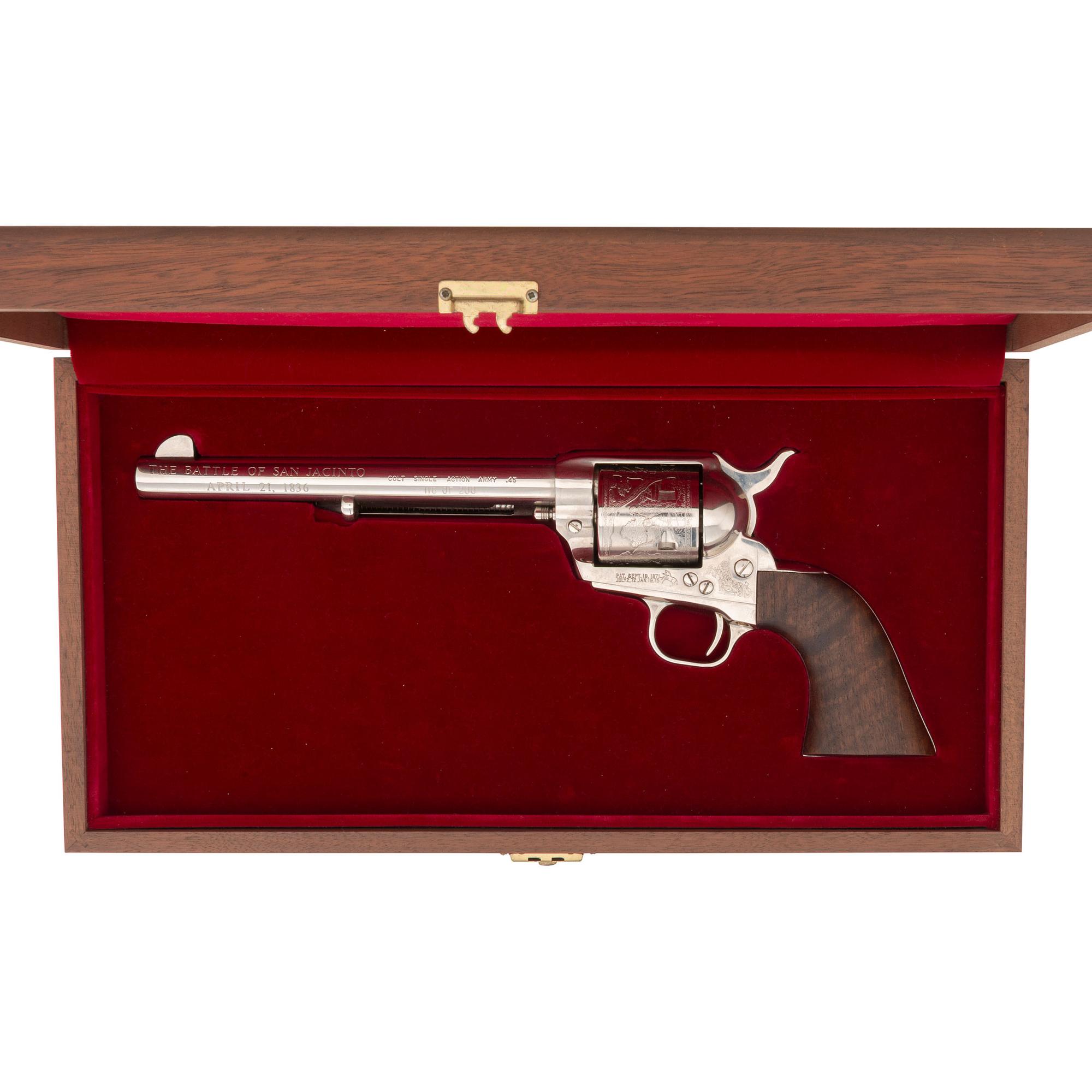 *Colt Battle of San Jancinto Commemorative Single Action Army Revolver in Factory Presentation Box