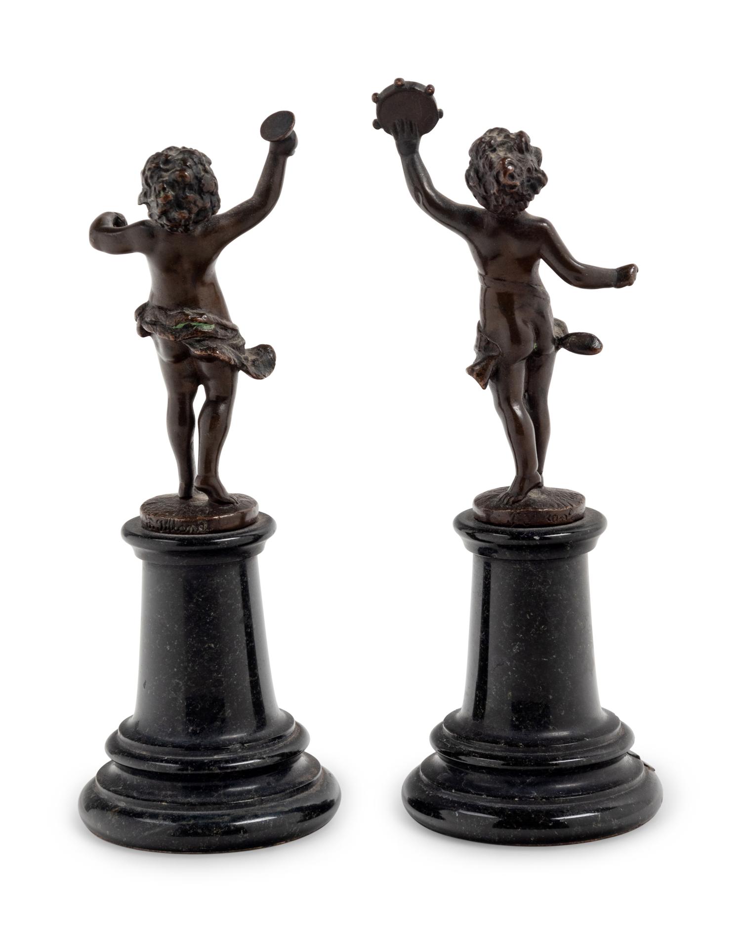 A Pair of Grand Tour Bronze Bacchic Figures