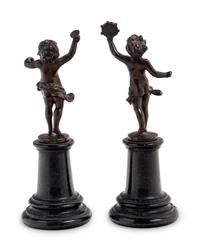 A Pair of Grand Tour Bronze Bacchic Figures