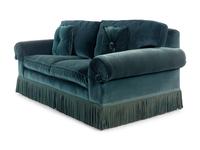 A Green Velvet Upholstered Sofa