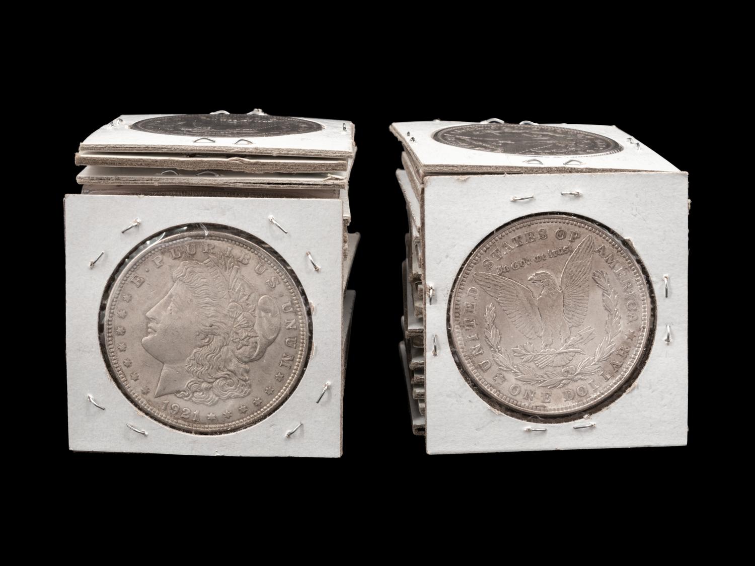 Thirty-Five Morgan $1 Coins