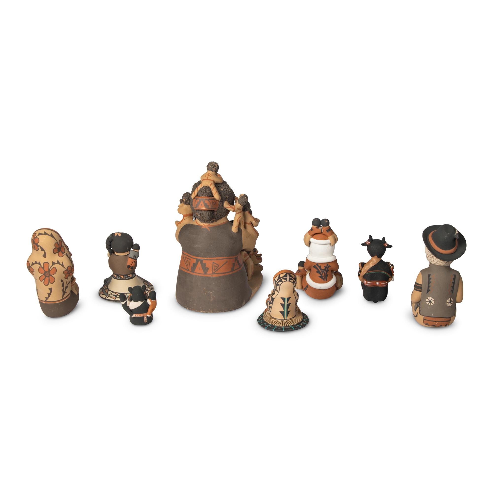 Collection of Pueblo Pottery Storytellers