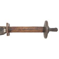 19th Century Nepalese or Bangali Ram Dao Sacrificial Sword