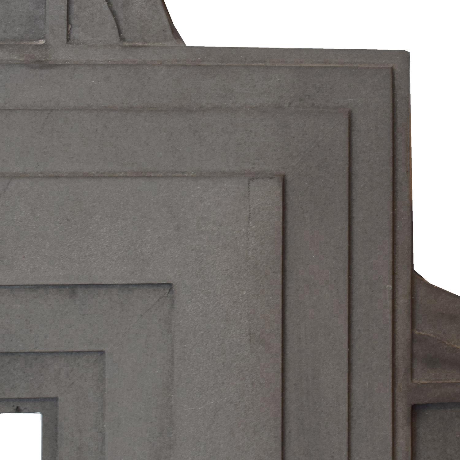 A Cast Aluminum Fragment from Chicago's Lake Shore Drive 38" W x 5.5" D x 39.5" H — United States, Circa 1937